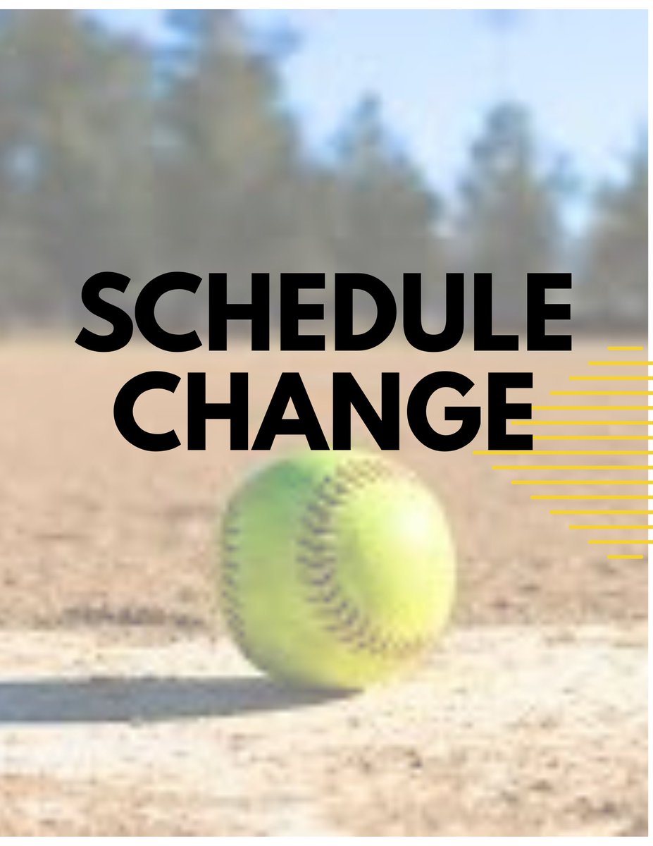🚨SCHEDULE CHANGE🚨
Friday, February 20th vs Kossuth will now be played Monday February 23rd!