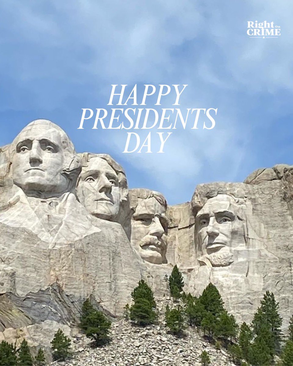 RightOnCrime's tweet photo. Honoring the leaders who have served our country, and the enduring principles that guide it. Happy Presidents Day 🇺🇸 https://t.co/7eWZwhFQka