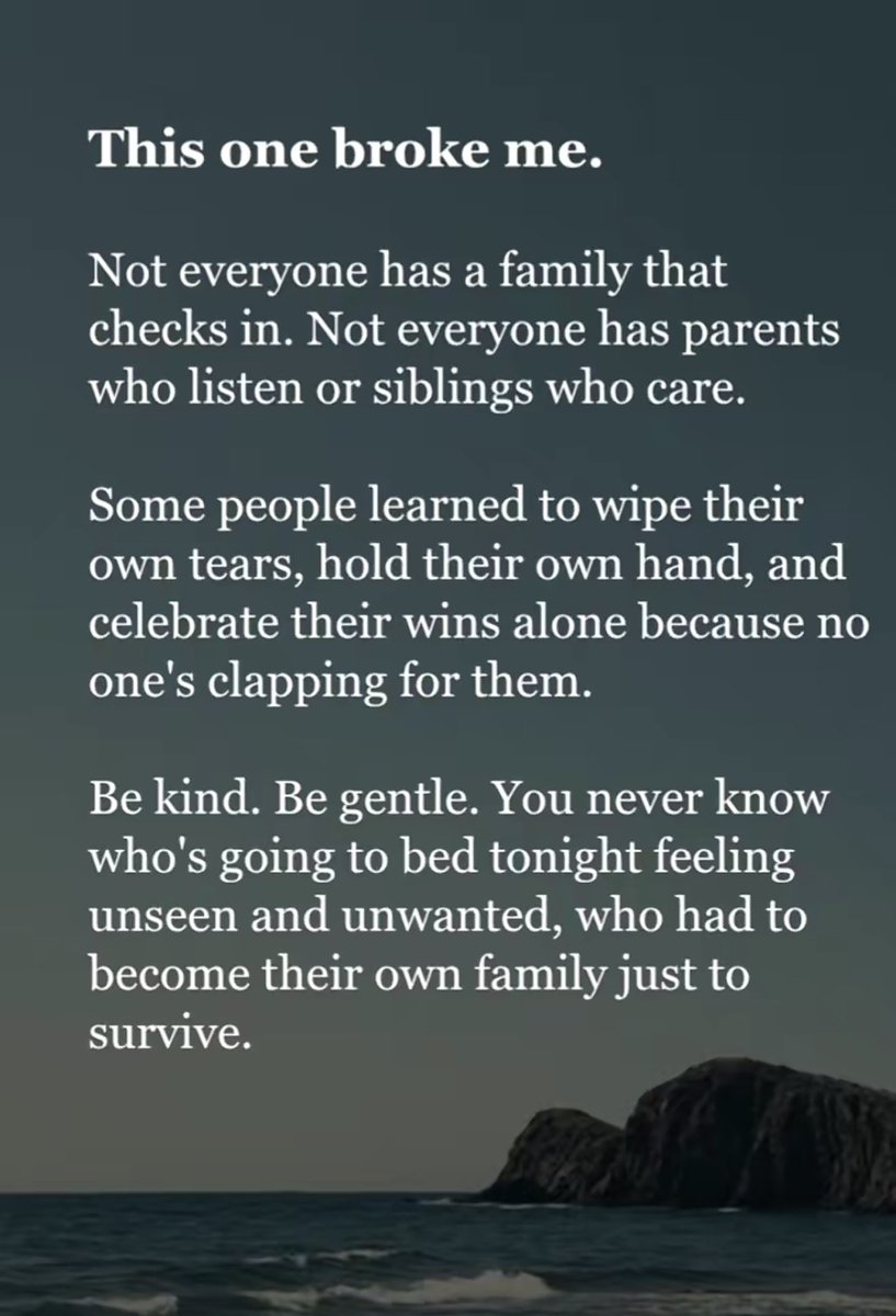 This one hit deeper than I expected.

Not everyone grows up with people who check in.
Not everyone has a safe place to land.

Some people learned how to be strong because they had no choice.
They learned how to wipe their own tears, fix their own crowns, and clap for themselves