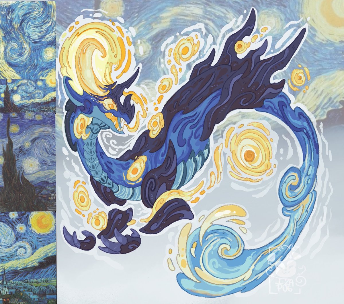 Dragon Van Gogh 🐲
(2023 artwork repost)