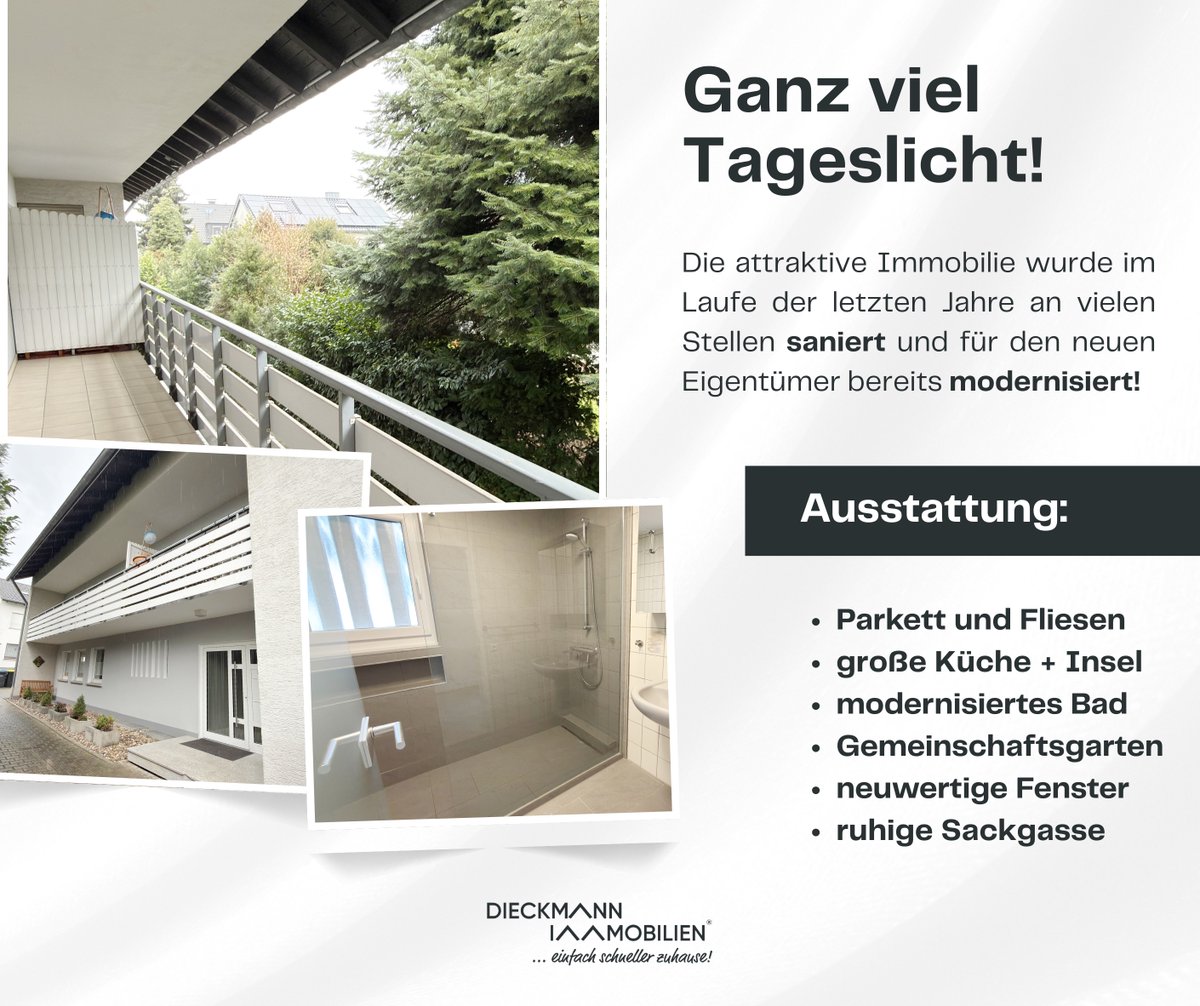 dieckmann_immo's tweet photo. #Eigentumswohnung in #Schwerte #Ergste

- ca. 89 m² 
- 2 Zimmer
- Küche mit moderner Insel
- 2 separate Balkone
- modernes Tageslichtbad
- zusätzliches Gäste-WC
- flexible Grundrissoptionen

https://t.co/FcODWaRhJ2

📲 (0) 23 04 - 23 96 110
📩 immo@dieckmann-immobilien.de https://t.co/rtZSLHASiS