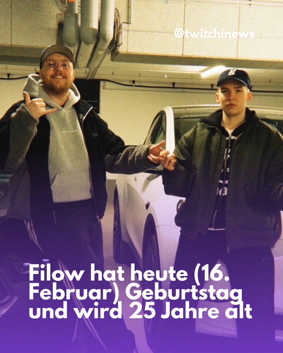 twitchinews's tweet photo. Filow (@Filow1337) hat heute Geburtstag und wird 25 Jahre alt
#Filow #Twitch https://t.co/Mw56ccJR8c