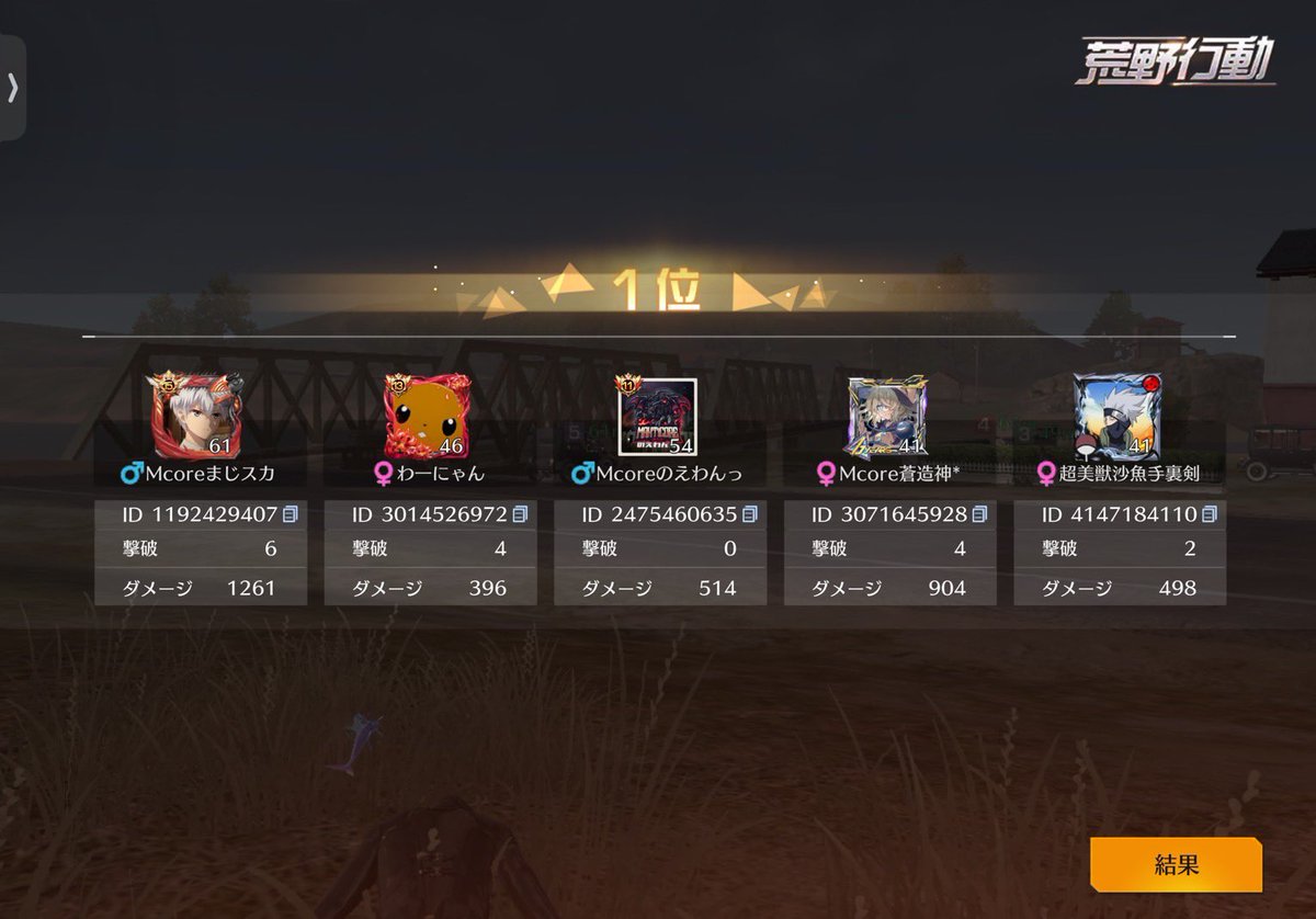 ゴル帯3KO！
今日自分やれてました！