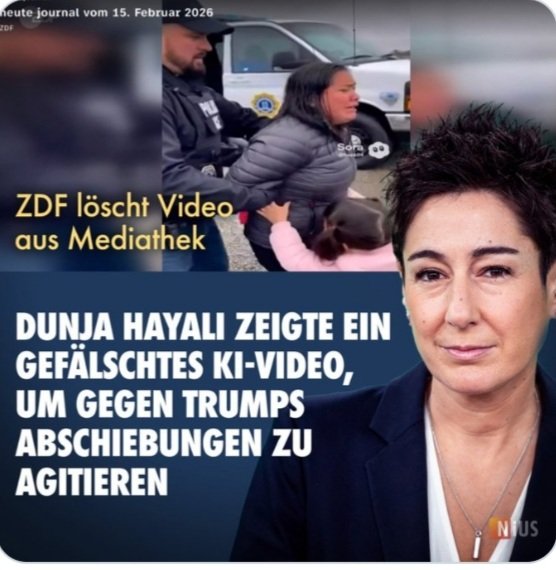 Wenn es gegen Trump geht muß bei Hayali und dem ÖRR auch schonmal ein gefälschtes Video herhalten, nur Mist wenn es jemand merkt. 😅