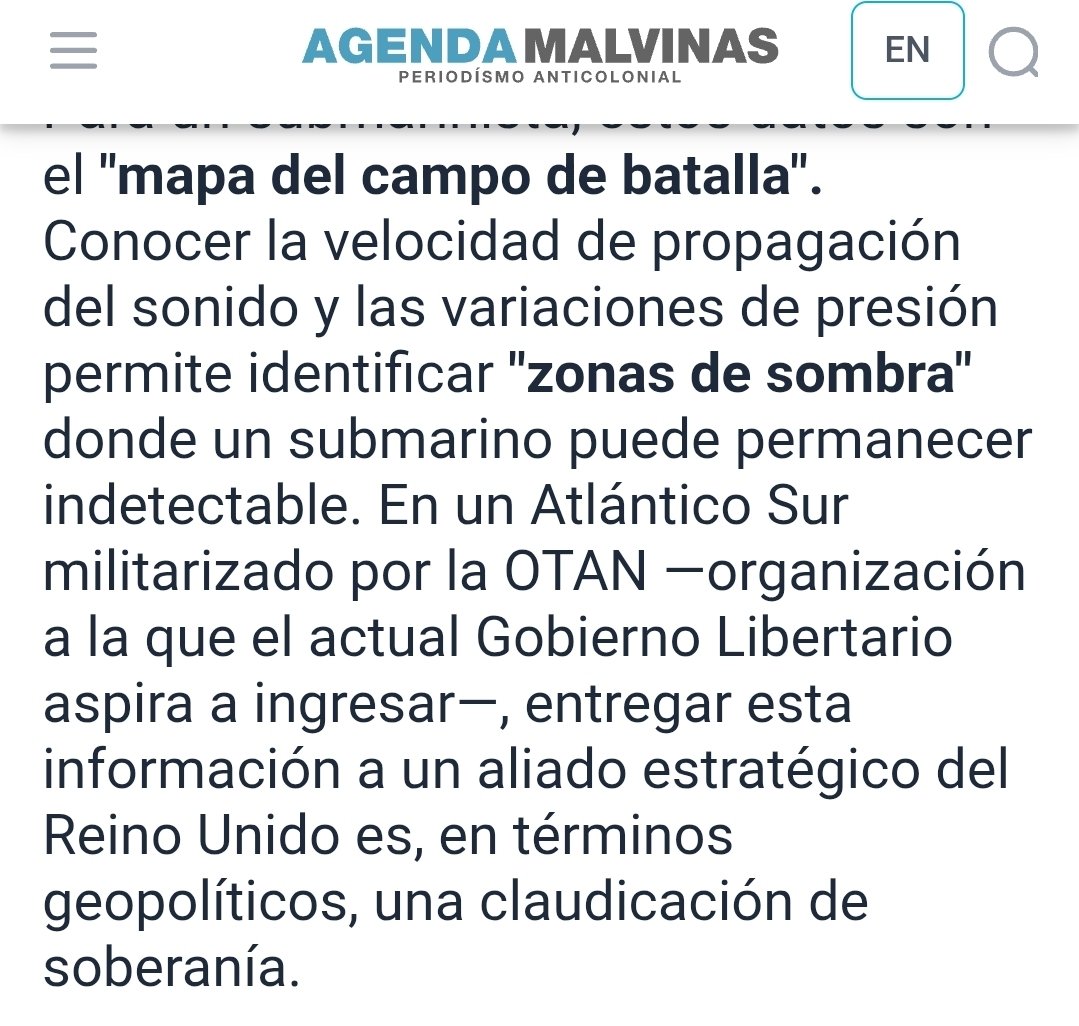 Hace meses cuestionaban una exploración soberana del CONICET en el Mar Argentino.
Hoy Milei autoriza a un buque de la U.S. Navy a relevar datos estratégicos bajo el rótulo de "cambio climático".
¿Ciencia nacional no, pero exploración extranjera sí?
La doble vara libertaria.