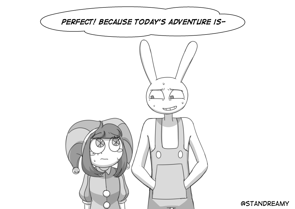 Standreamy's tweet photo. Such a family friendly adventure!🧟

4/?

#funnybunny https://t.co/Bn5yR63WC0