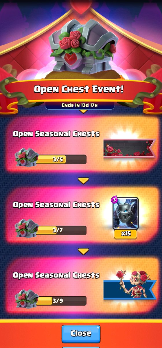 DickRomanowski's tweet photo. @supercell @ClashRoyale How am I supposed to unlock everything with only 2 chests left? https://t.co/JVboJL9mxf
