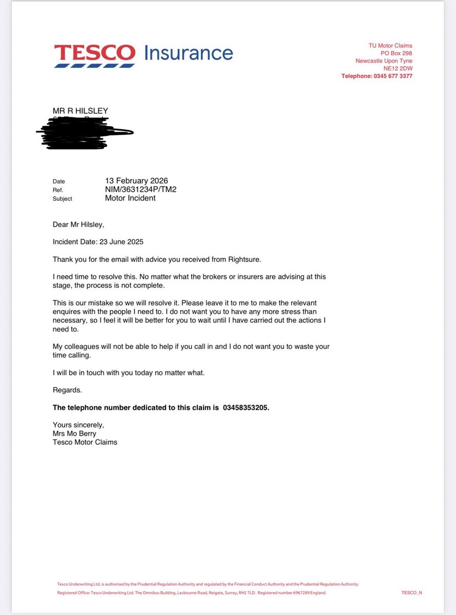RichardHilsley's tweet photo. @tescobankhelp @Tesco Tesco have admitted liability issues compensation but there mistake has still left me £2k out of pocket and advise I need go ombudsman 

Avoid avoid avoid https://t.co/L1rS3yyv5w