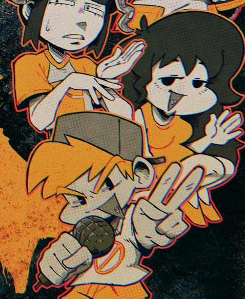 BF &amp; GF featured in 'NEWGROUNDS NEVER DIES' Siteskin