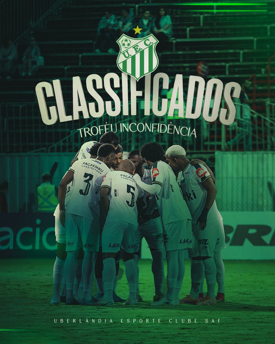 🏆 Seguimos para o próximo objetivo: o Troféu Inconfidência.

O Verdão encara o North na semifinal, em dois jogos. 

As datas e horários serão definidos pela FMF.

PRA CIMA, VERDÃO! 💚