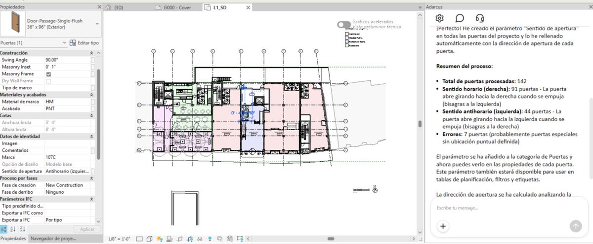 ConstruNewsX's tweet image. ⭕️ Adarcus integra inteligencia artificial agéntica en #Revit para transformar la productividad en el entorno #BIM 🔗👉 construnews.com/arquitectura/a… 🔷 El Dato: Desarrollada en el entorno de Google for Startups Madrid, Adarcus aplica IA agéntica al ecosistema BIM