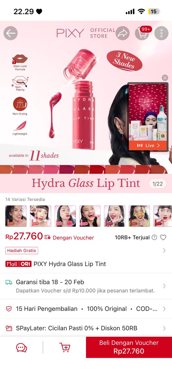 info_jajan's tweet photo. Pixy lip tint

https://t.co/FDCiWc7b4X https://t.co/SME4DrEOQb