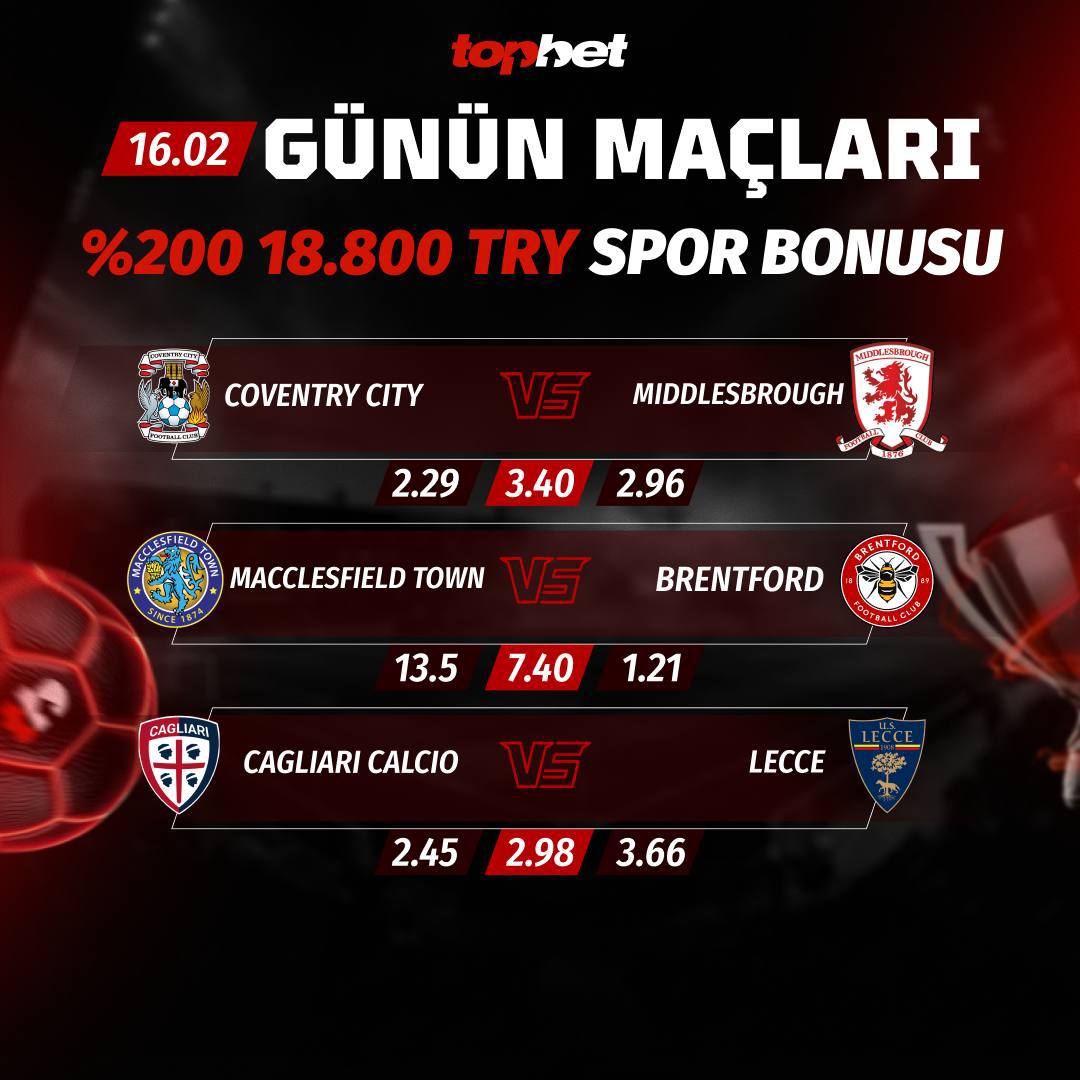 🇮🇹 Serie A'da Günün Maçı !

Semih Kılıçsoy Cagliari formasıyla Lecce karşısında! 

Maç sonu tahminini yoruma yaz! 

🔵 Cagliari 🆚 Lecce 🔴

Topbet 📲 cutt.ly/rtzGVzW6 🎁

#topbet #bahis