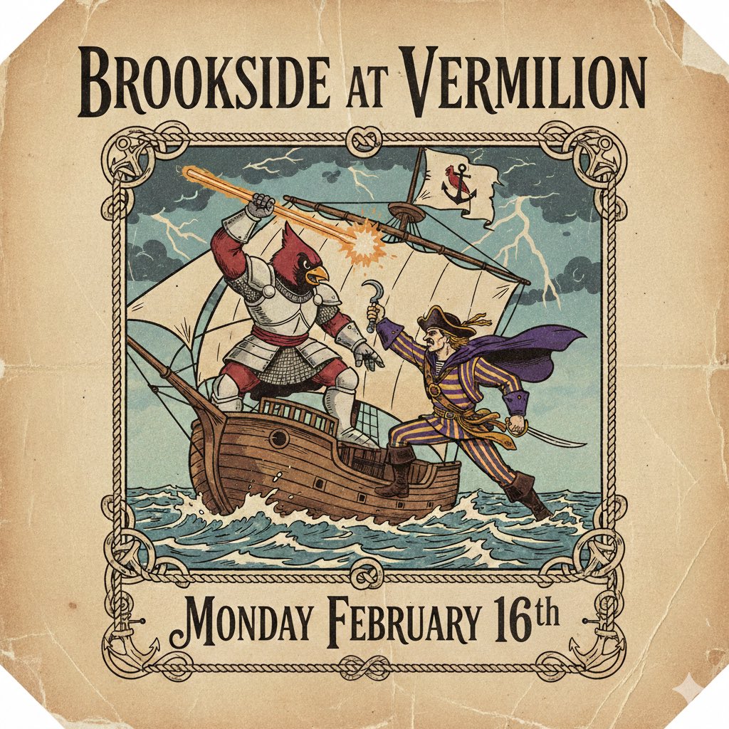 It’s another Cardinal game day tonight as the Cards travel to Vermilion to take on the Sailors. JV tip time is 6:00 with the Varsity to start around 7:30. Hope to see everyone as the Cardinals have a busy 3 games in 5 days stretch to prepare for the tournament.