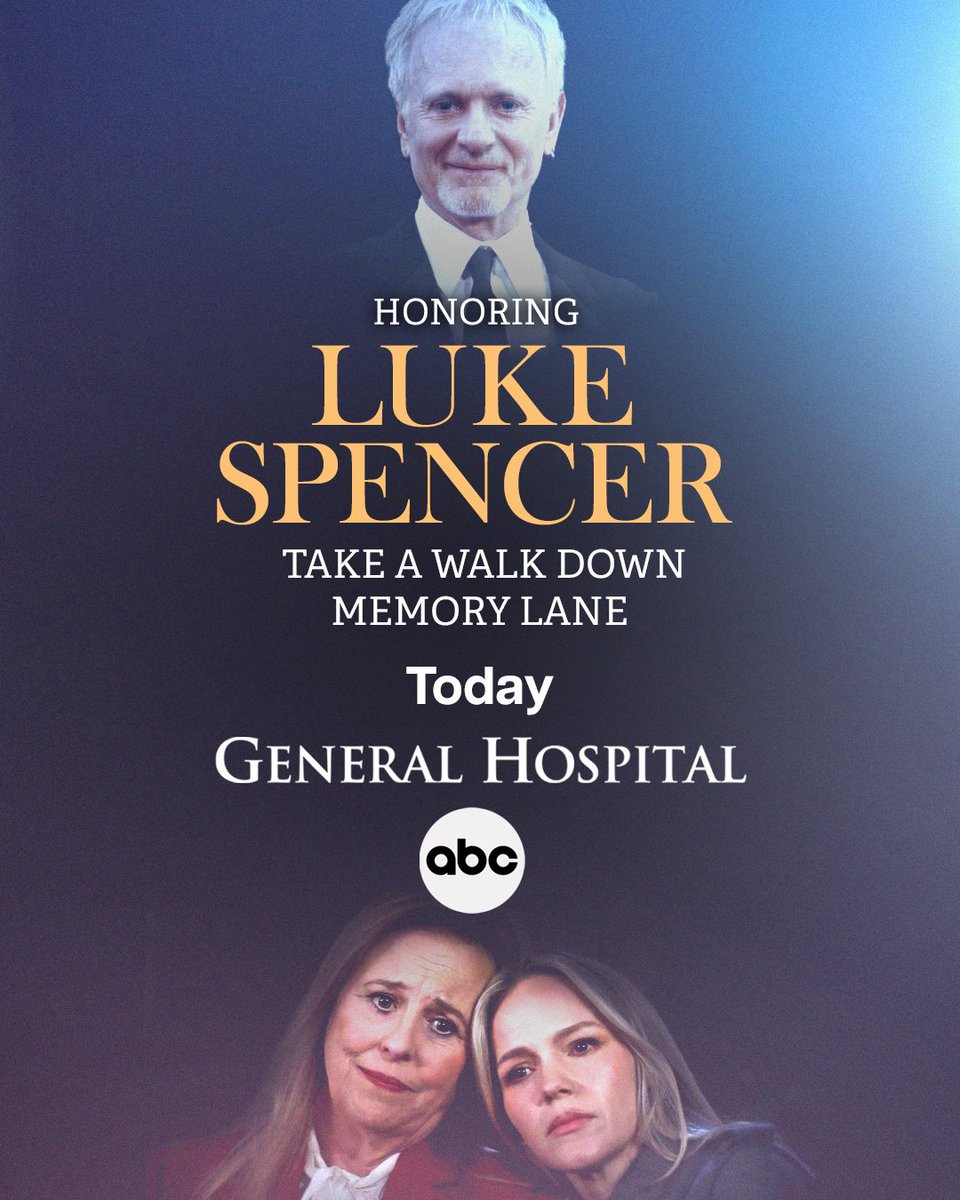 Join us today, February 20th, for a very special episode of #GeneralHospital - paying homage to Luke Spencer's legacy. Don't miss it. #GH