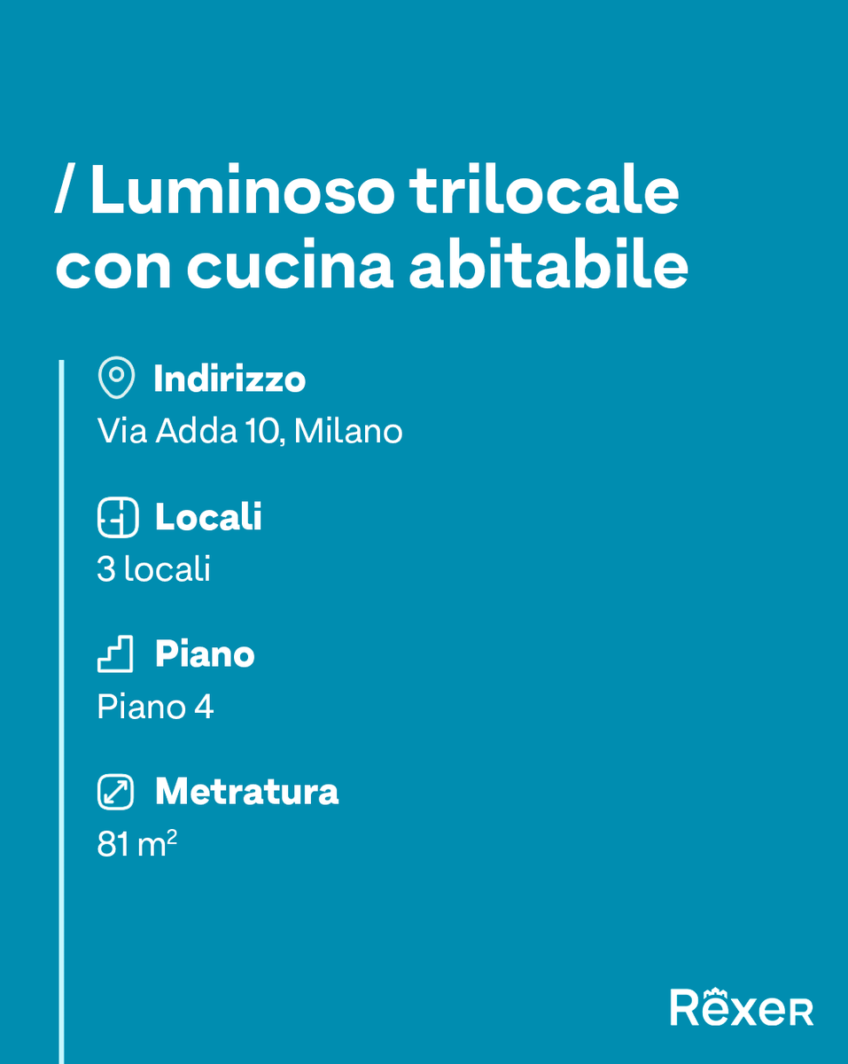 In stabile a Milano dei primi anni ’900 con ascensore e parti comuni in buono stato, proponiamo un appartamento al quarto piano composto da ingresso con disimpegno accogliente, una cucina abitabile, due camere e un bagno. Posizione centralissima 

👉🏻bit.ly/4alCB6I