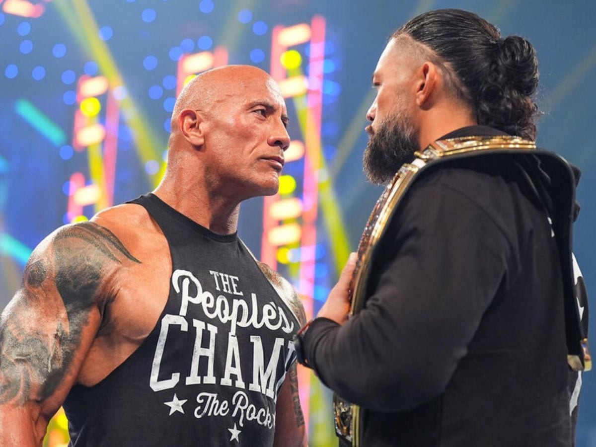 What If... 
 
The Rock intereferes in the Main Event and costs Roman Reigns the match. 

CM Punk sells his soul to The Final Boss, turns heel and defeats Roman. 

And on the RAW after WrestleMania Rock challenges Roman to a match at WrestleMania 43 🔥 

Similar to WrestleMania 27