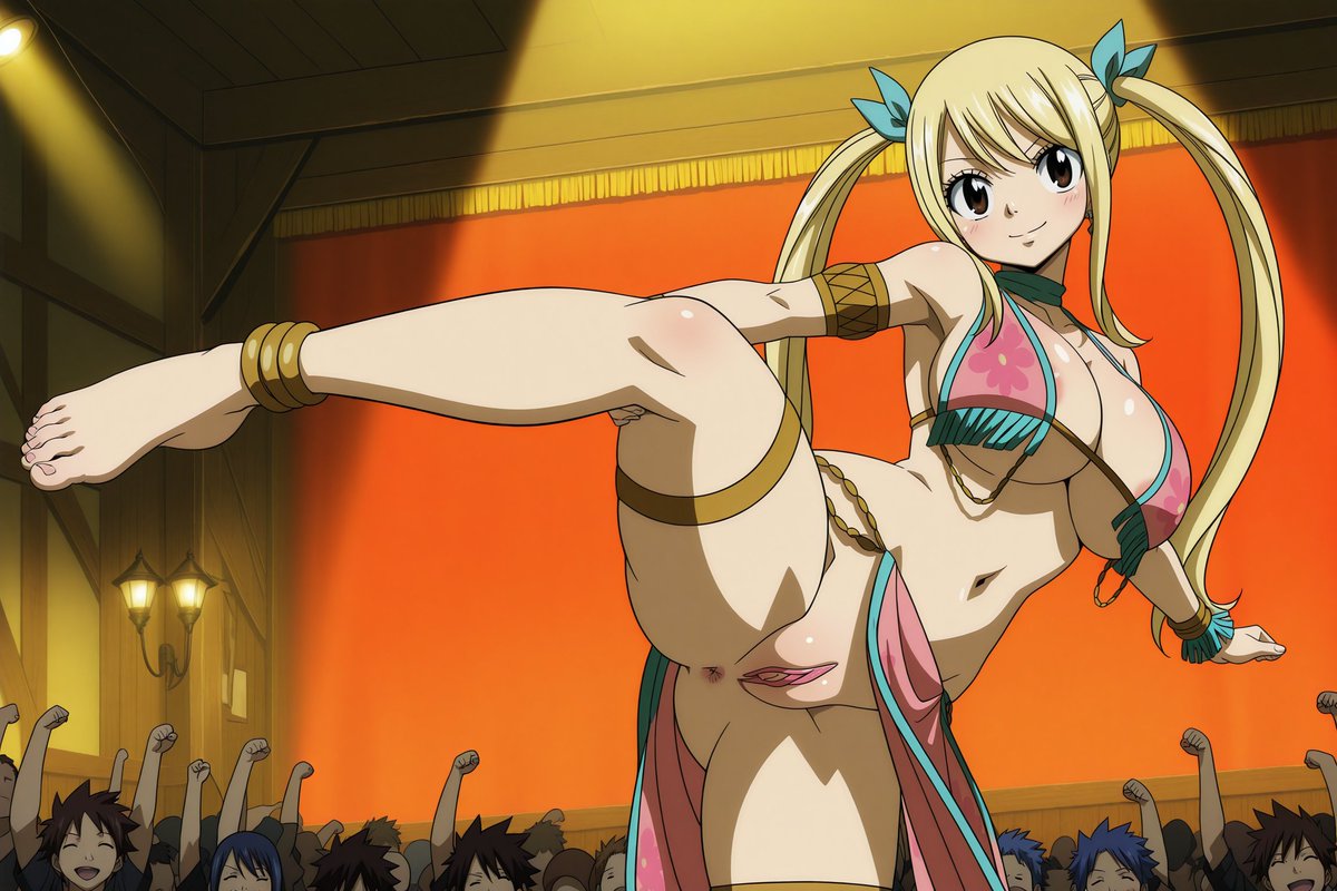 erodandyXXX's tweet photo. I'm working on some paid character model commissions (Kasumi from Ranma 1/2, 1989 version, Ayaka Saiki from Imaria, and Eriko Takeda from YU-NO. 

In between these, though, I'll be redoing my Lucy Heartfilia model of her in her dancer outfit. Have some old pics!

#FairyTail https://t.co/m4GTGhmBs6