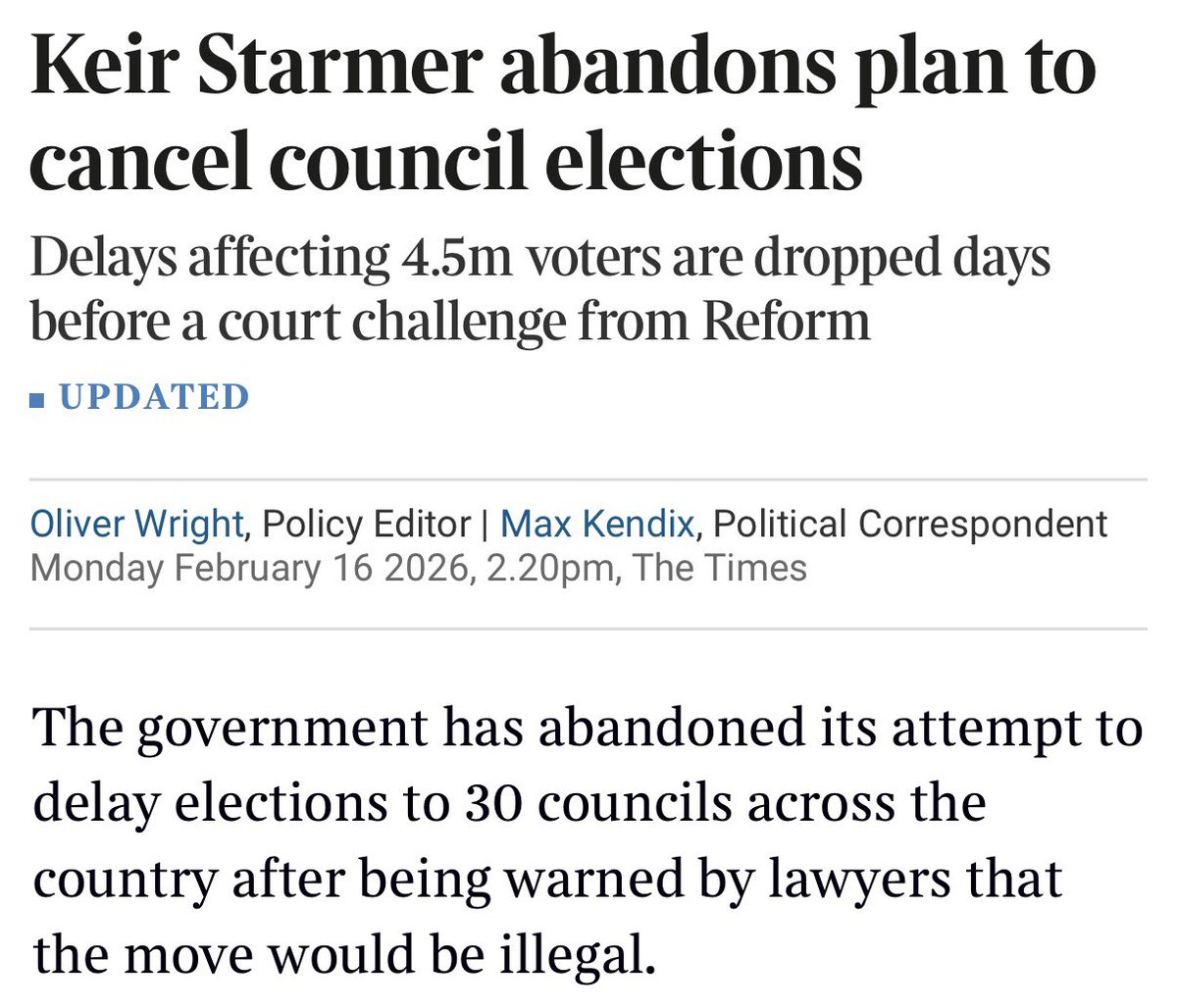 This alone is a resigning offence. 

That’s not hyperbole. It’s exactly what Labour would be calling for if this happened under a Tory PM.