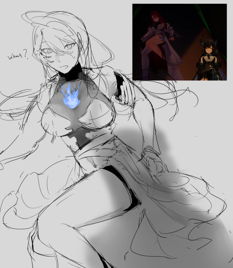 my oshis make new content ➜ new wip ➜ spend hours fixing just one part ➜ intensively research how to draw said part accurately ➜  my oshis make new content ➜ new w