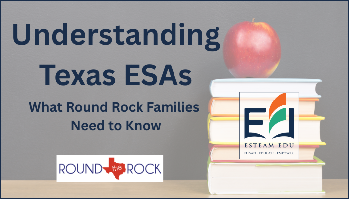 Texas ESAs and school voucher applications have opened — what does it mean for Round Rock families?
 
RTR partners with ESTEAM EDU to provide clear, local guidance for parents navigating school choice.
Visit the link in our bio to learn more.

#RoundtheRockTX #RoundRockParents