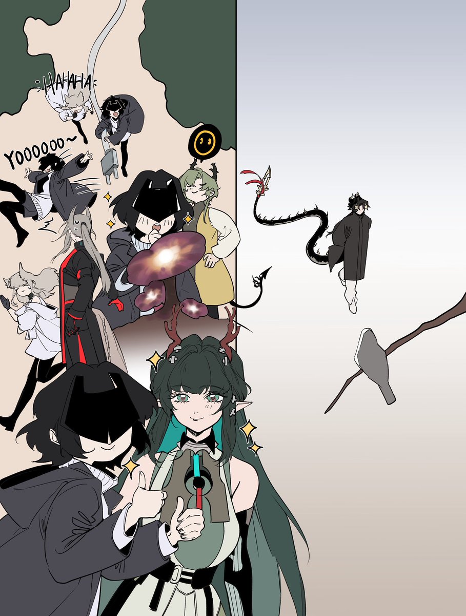 #Arknights #Arknightsenfield 
Flames burning quietly between two worlds.