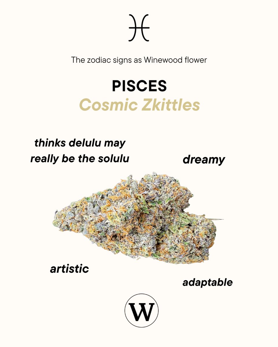 Winewood_A2's tweet photo. Check your horoscope today??
Do you agree with these four Winewood Flower Strains as Zodiac Signs? For all twelve choices, head over to our Instagram profile! And grab yours at https://t.co/8u7pWzbj3H https://t.co/ZsTubpLqP4