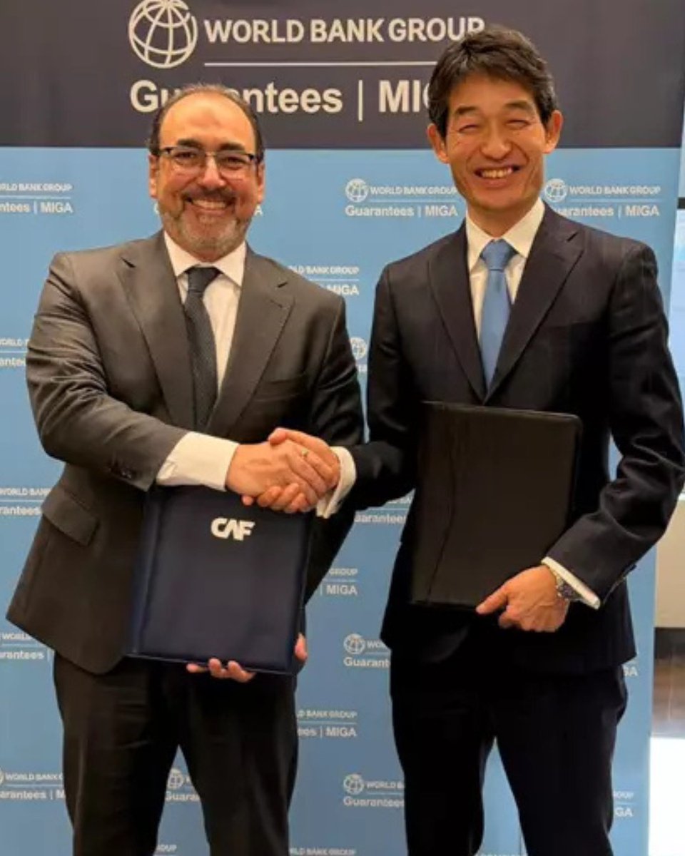 🟢 <a href="/MIGA/">MIGA</a> y <a href="/AgendaCAF/">CAF</a> firmaron un acuerdo para movilizar capital privado en América Latina y el Caribe.

Las garantías permitirán gestionar riesgos y ampliar financiamiento para infraestructura, acción climática e inclusión financiera.

caf.com/es/actualidad/…