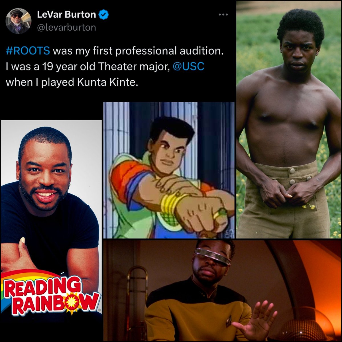 Happy 69th Birthday to 
LeVar Burton!

From Roots to Reading Rainbow, you have poured knowledge and imagination into generations of children. 

During Black History Month especially, we honor the impact of a Black man who made education, storytelling, and representation part of