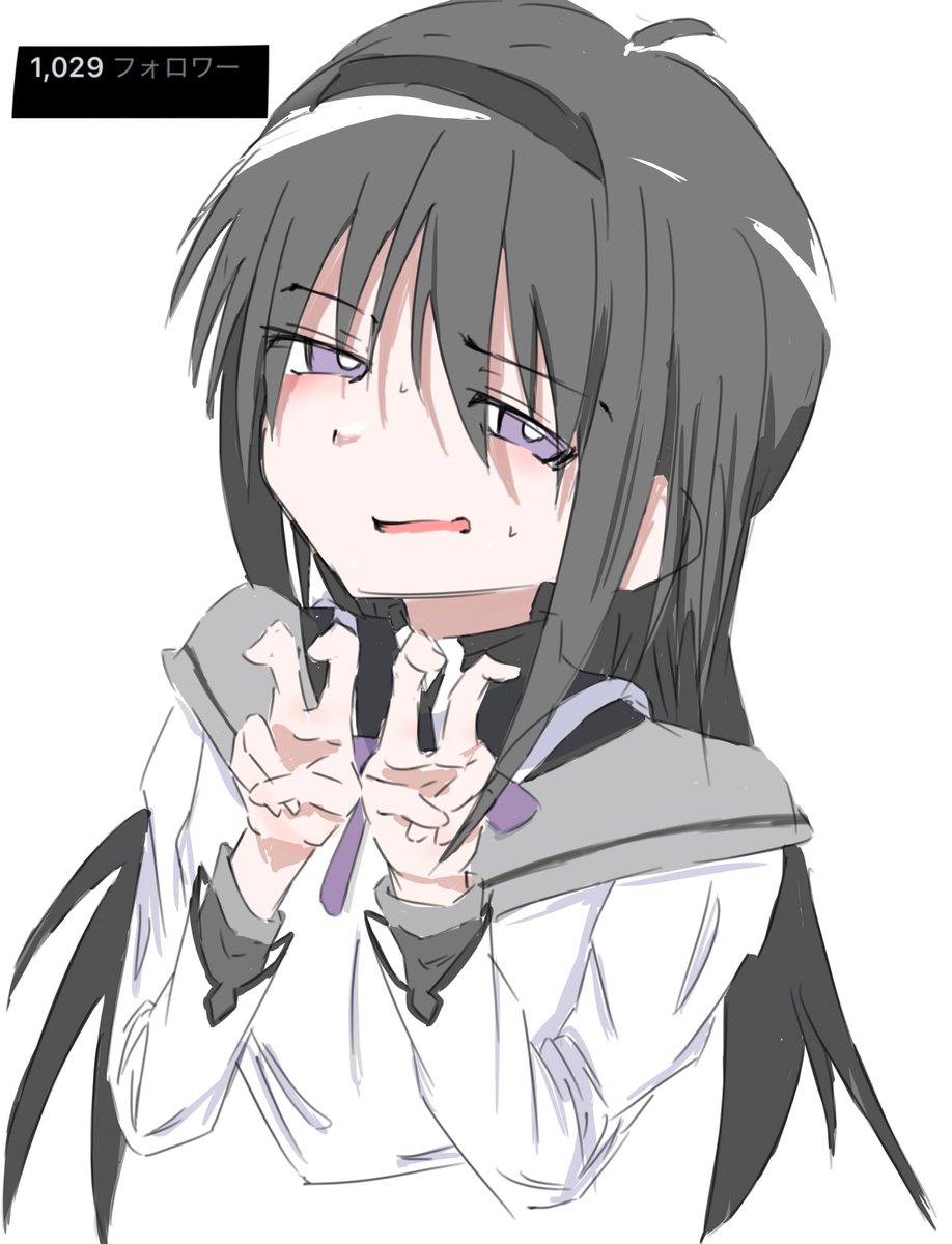 artria081180645's tweet image. 1000フォロワー嬉しいって感じの落書き