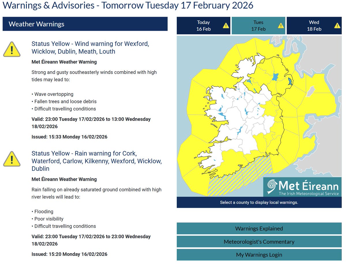 Met Éireann tweet media
