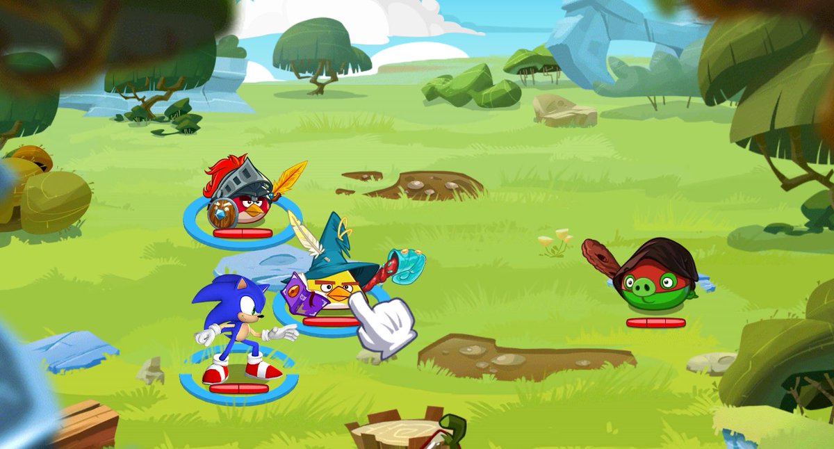 Playing angry birds epic after a while