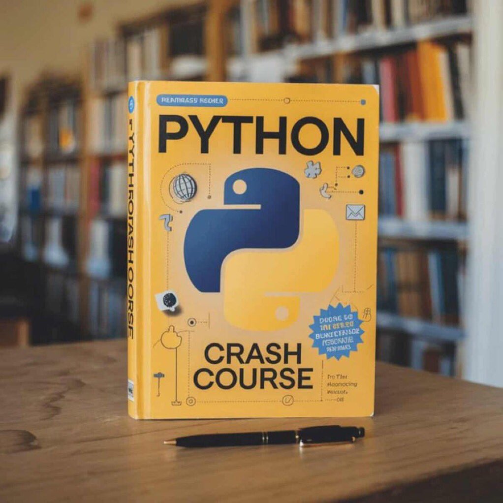 PYTHON CRASH COURSE GIVEAWAY 🔥 Want to start coding & building real ...