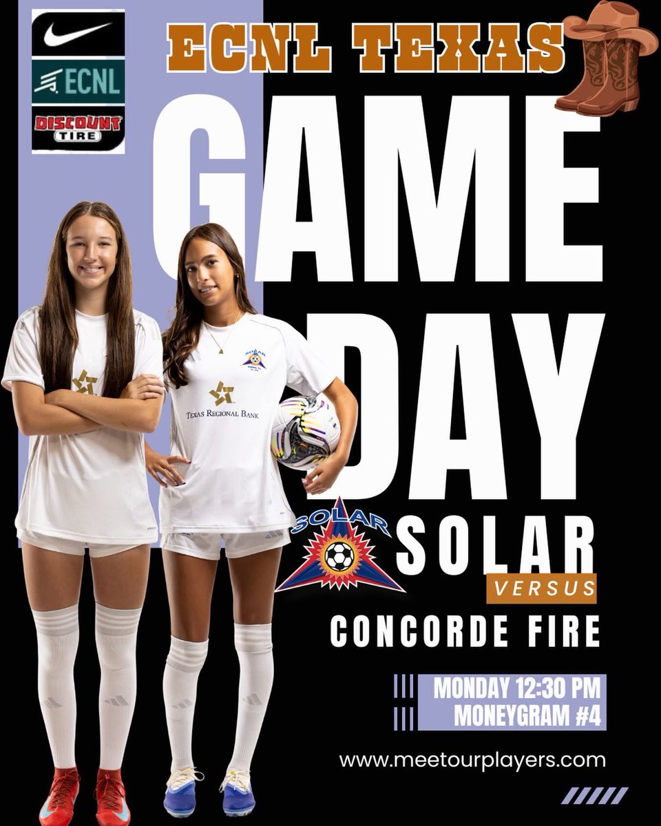 LMartin2030's tweet photo. Last game of the Texas ECNL showcase today! Let’s go Solar! @SolarSoccerClub https://t.co/1KQuxspiVv