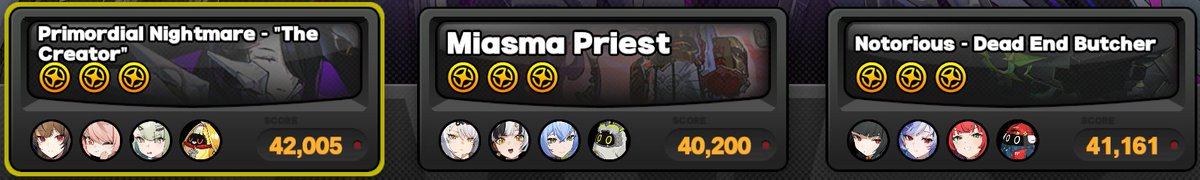 Finally broke 40K on all three for Deadly Assault.

#zzzero #ZenlessZoneZero