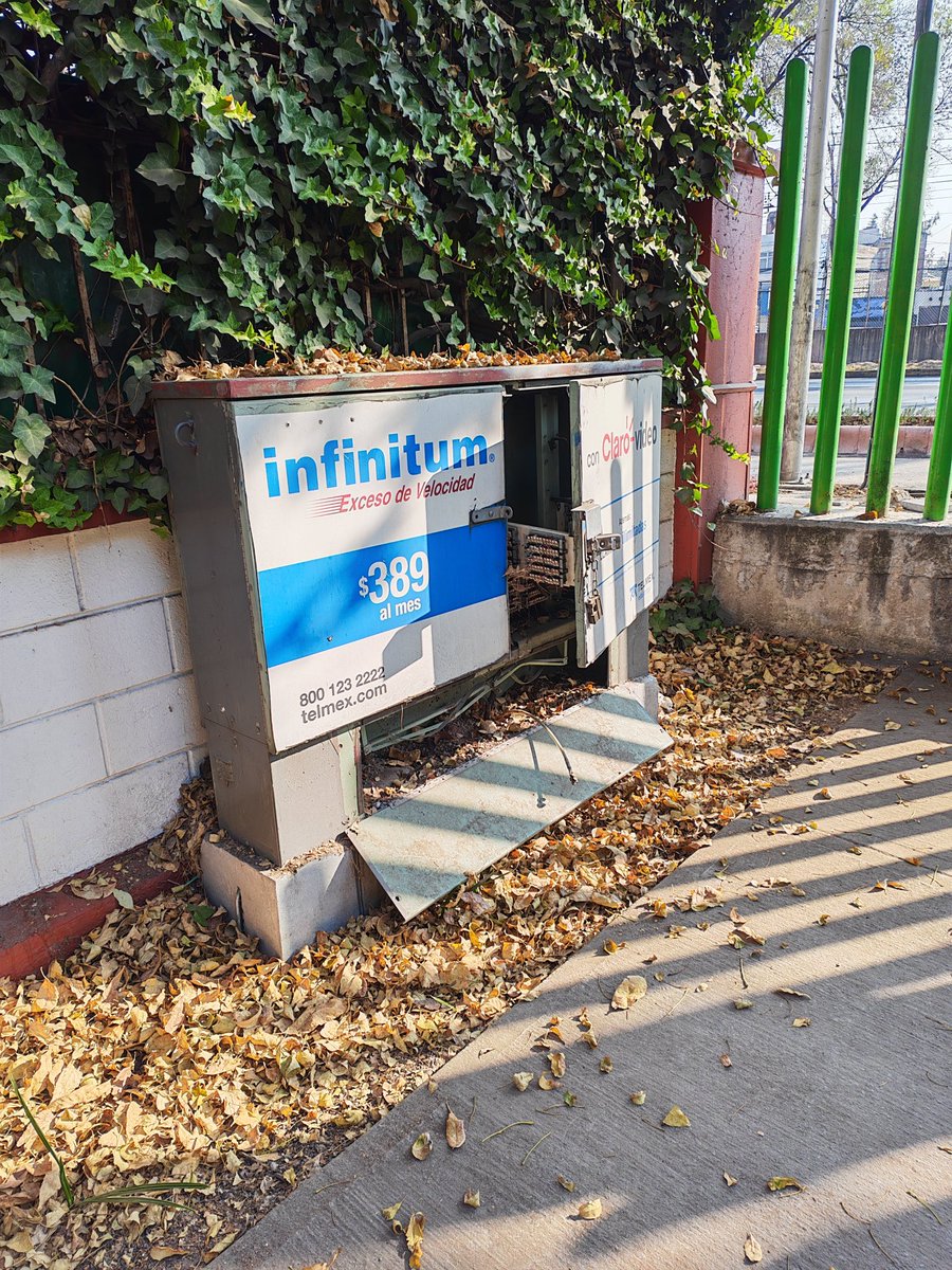Jorge_QBP's tweet photo. Este módulo de fibra de @Telmex se encuentra abierto. Está dentro del Jardín Espliego en la Colonia Xotepingo. @TELMEXSoluciona https://t.co/8t2tF8m9X8