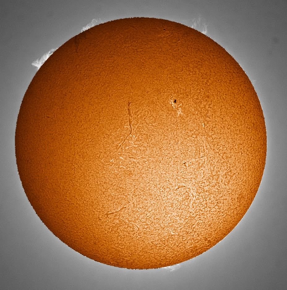 The sun just now from SandBaai ... not sure I can cope with this clear sky ...