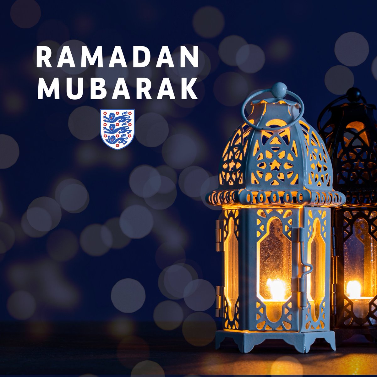 England's tweet image. Ramadan Mubarak to all of our Muslim friends, family and supporters ☪️