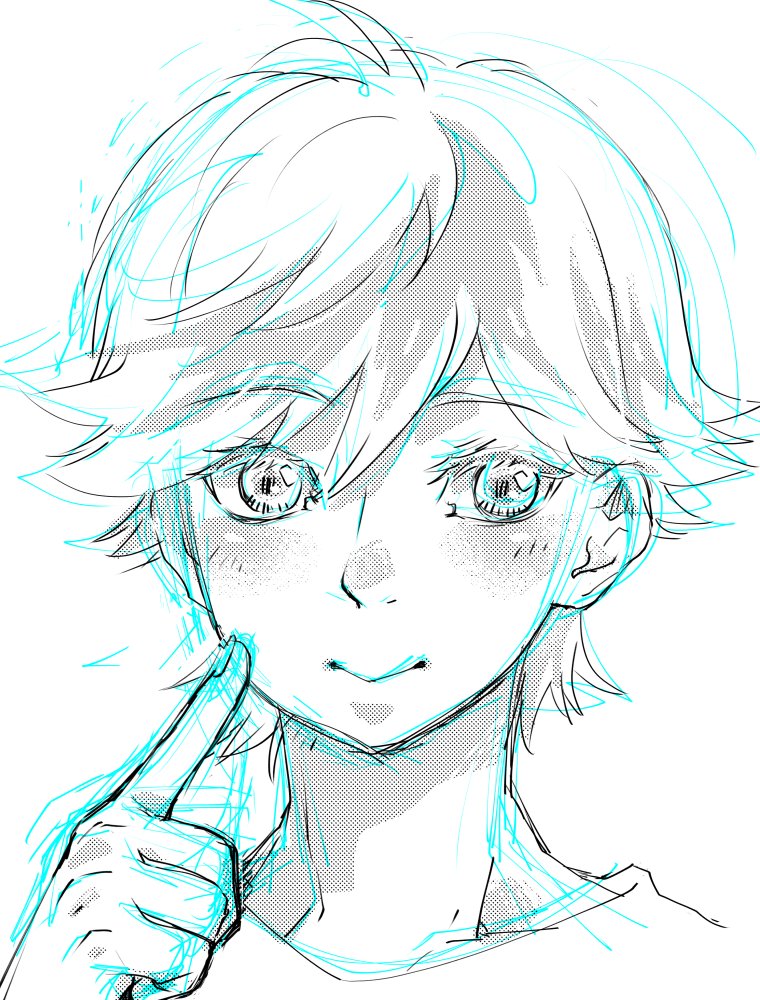 一番描きやすそうな子からリハビリ…