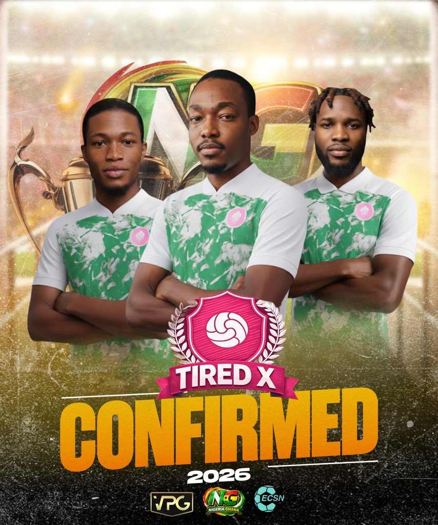 Nigeriaproclubs's tweet image. With this team you should realize that names can be deceiving. Tired X are definitely not tired! They are here to dominate, conquer, fight and challenge for the title!

#vpgng #fc26 #eafc #clubs