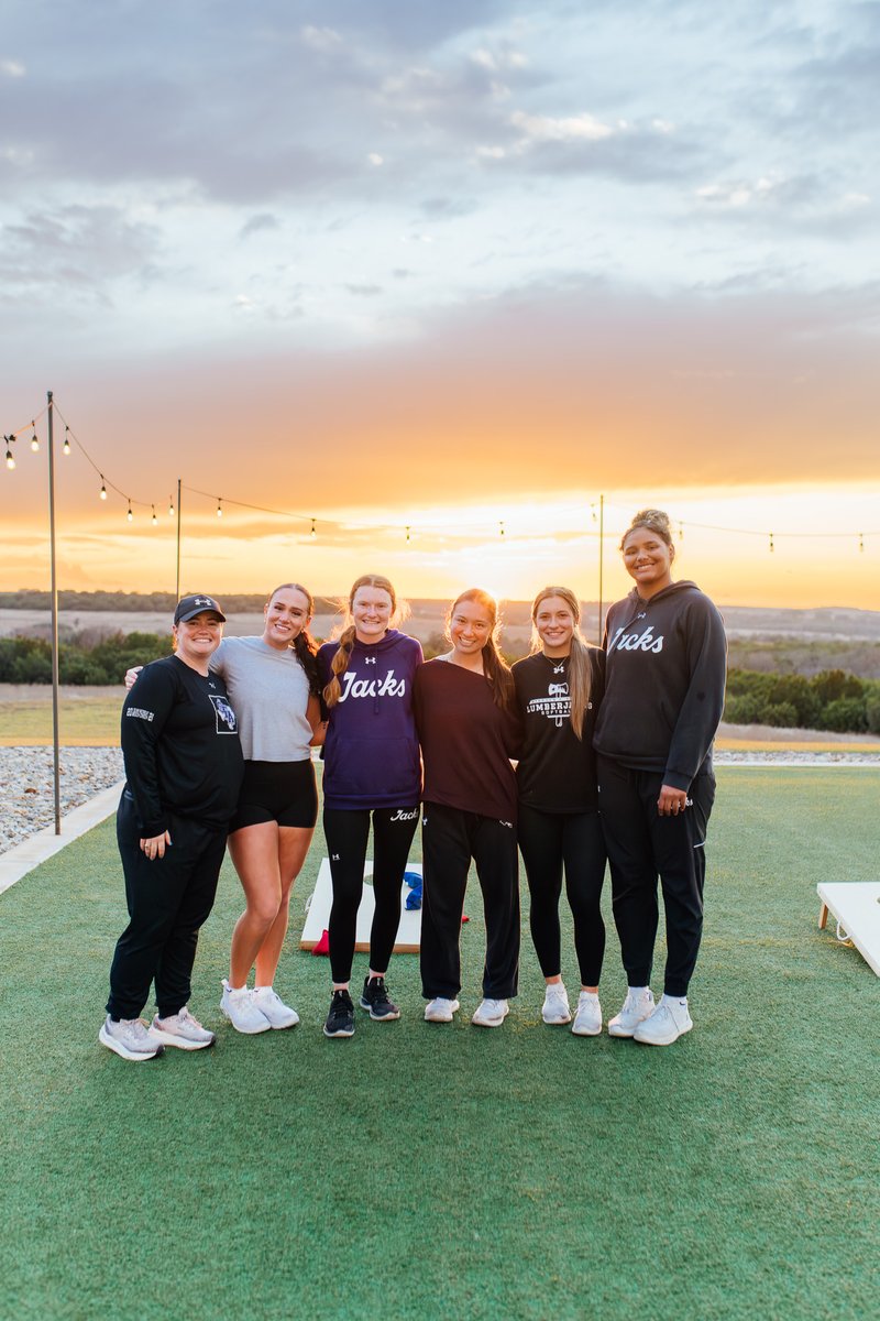 SFA_Athletics's tweet photo. Team bonding was GOATED... get it 😏

#AxeEm https://t.co/qRiTnqszkG