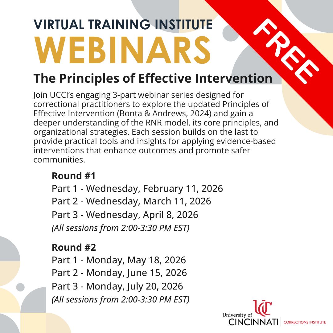 UC Corrections Institute tweet media