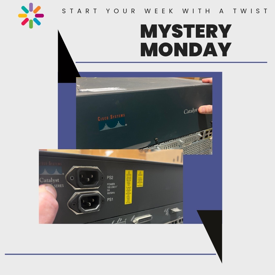 Something to take your mind off those Monday morning blues

Let’s see if any of you old-school Cisco legends can identify this classic switch. Drop the model name and an approx year in the comments.

Kudos (and eternal bragging rights) to anyone who gets it right or even close!