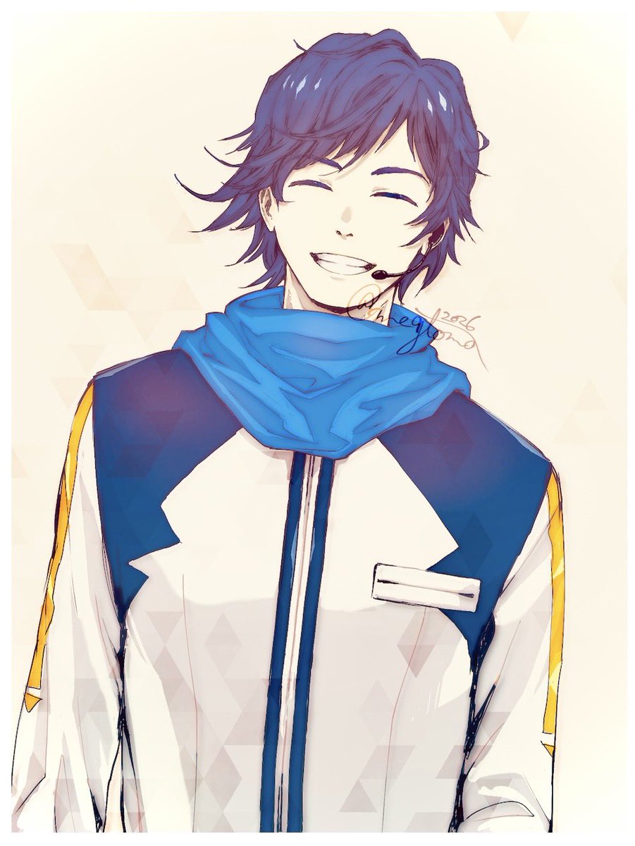 10年くらい前にノートに描いた絵を
一から描き直してみました。
10年先の笑顔です。

KAITOさん20周年おめでとうございます！

#KAITOお誕生会2026
#KAITO誕生祭2026