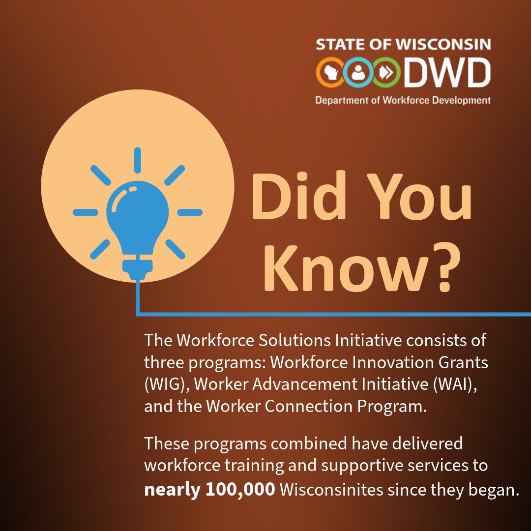 Wisconsin Department of Workforce Development tweet media