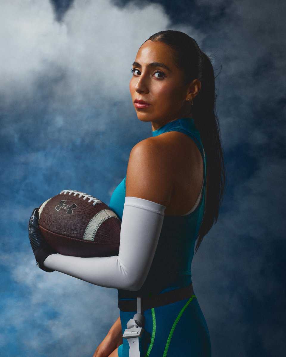 UAFootball's tweet photo. @diana_flores33 isn't just playing the game — she’s setting the standard🏈 #TheNextEra https://t.co/CmB8lE7ZZH