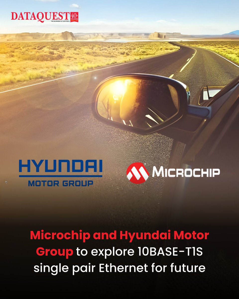 dataquestindia's tweet image. This collaboration aims to evaluate and promote the adoption of advanced in-vehicle network technologies leveraging each company’s respective strengths

Read More: dqindia.com/esdm/microchip…

#Dataquest @MicrochipTech  @HMGnewsroom   #MatthiasKaestner #Ethernet