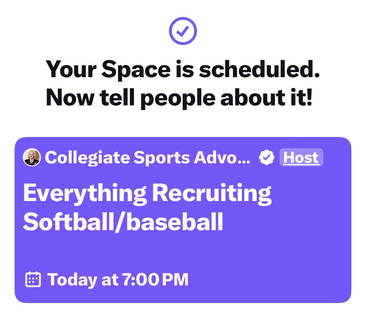Collegiate Sports Advocate - Baseball tweet media