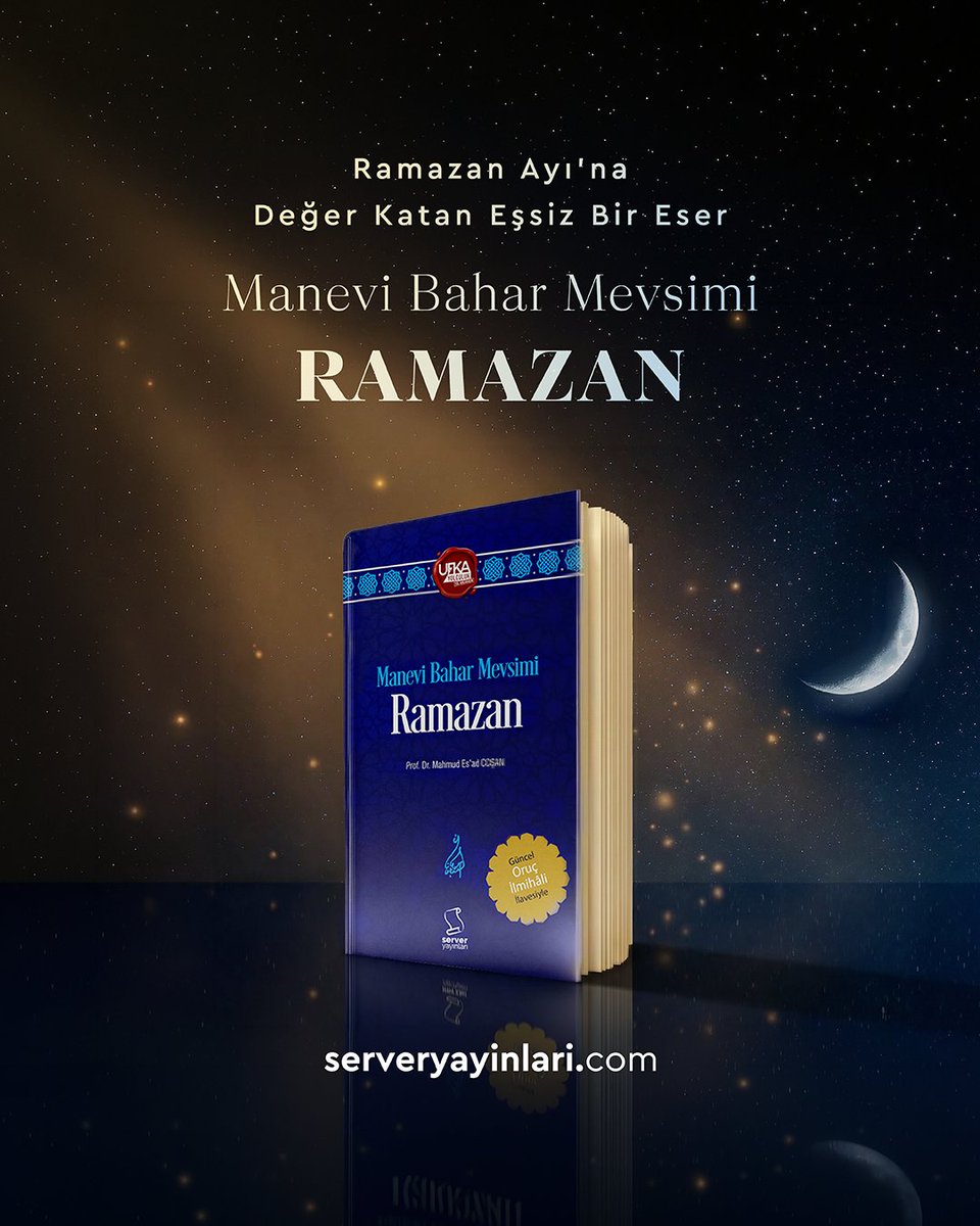 serveryayinlari's tweet photo. Ramazan; kalbi arındırmak, ruhu dinlendirmek ve hayatı yeniden anlamlandırmak için eşsiz bir fırsat. “Manevi Bahar Mevsimi Ramazan” ise bu ayın güzelliklerinden en iyi şekilde yararlanabilmek için yanıbaşınızda...

#ServerYayınları https://t.co/i9bX3n8uUt