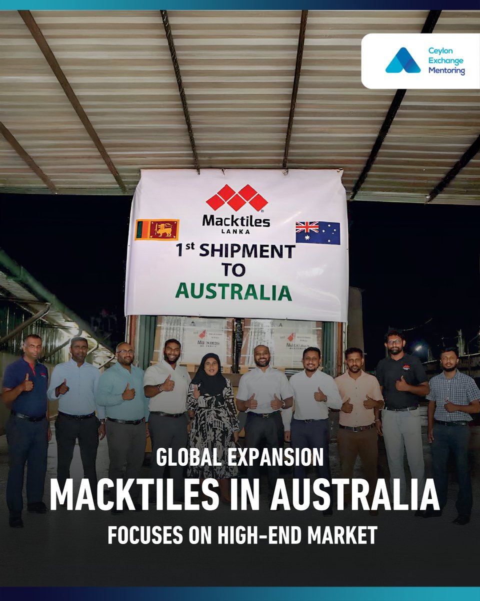 Sri Lanka’s leading tile manufacturer, Macktiles, has expanded into the Australian market, marking a key step in its international growth strategy. The company aims to serve high-quality, design-focused construction markets while strengthening its global presence.